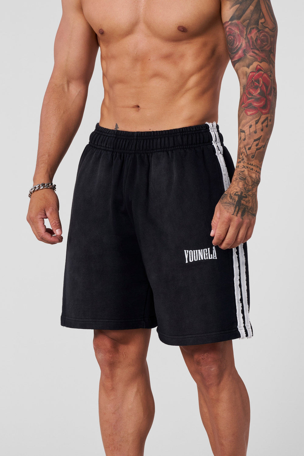 Pantalones cortos deportivos de rayas vintage