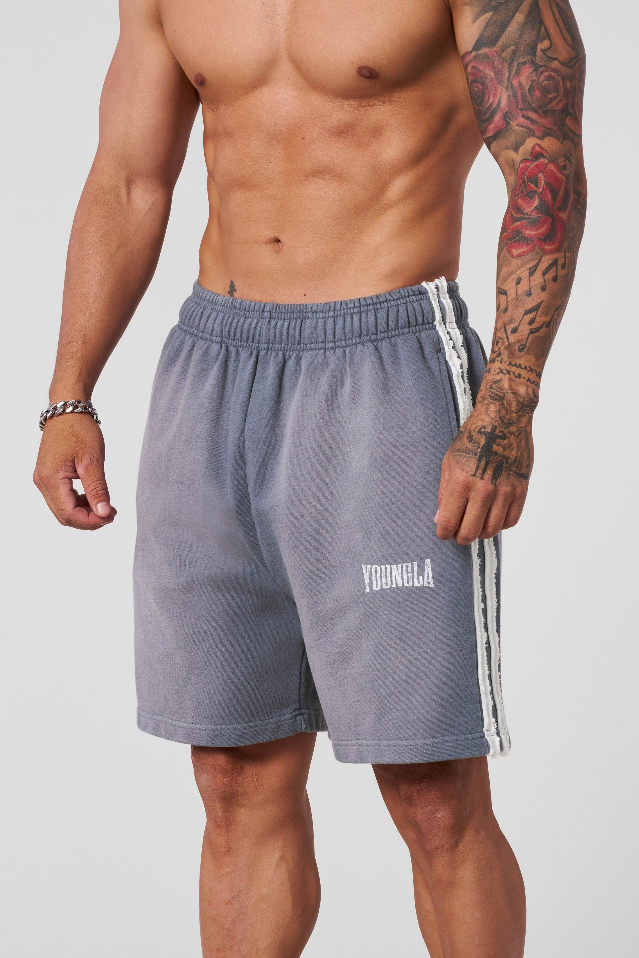 Pantalones cortos deportivos de rayas vintage