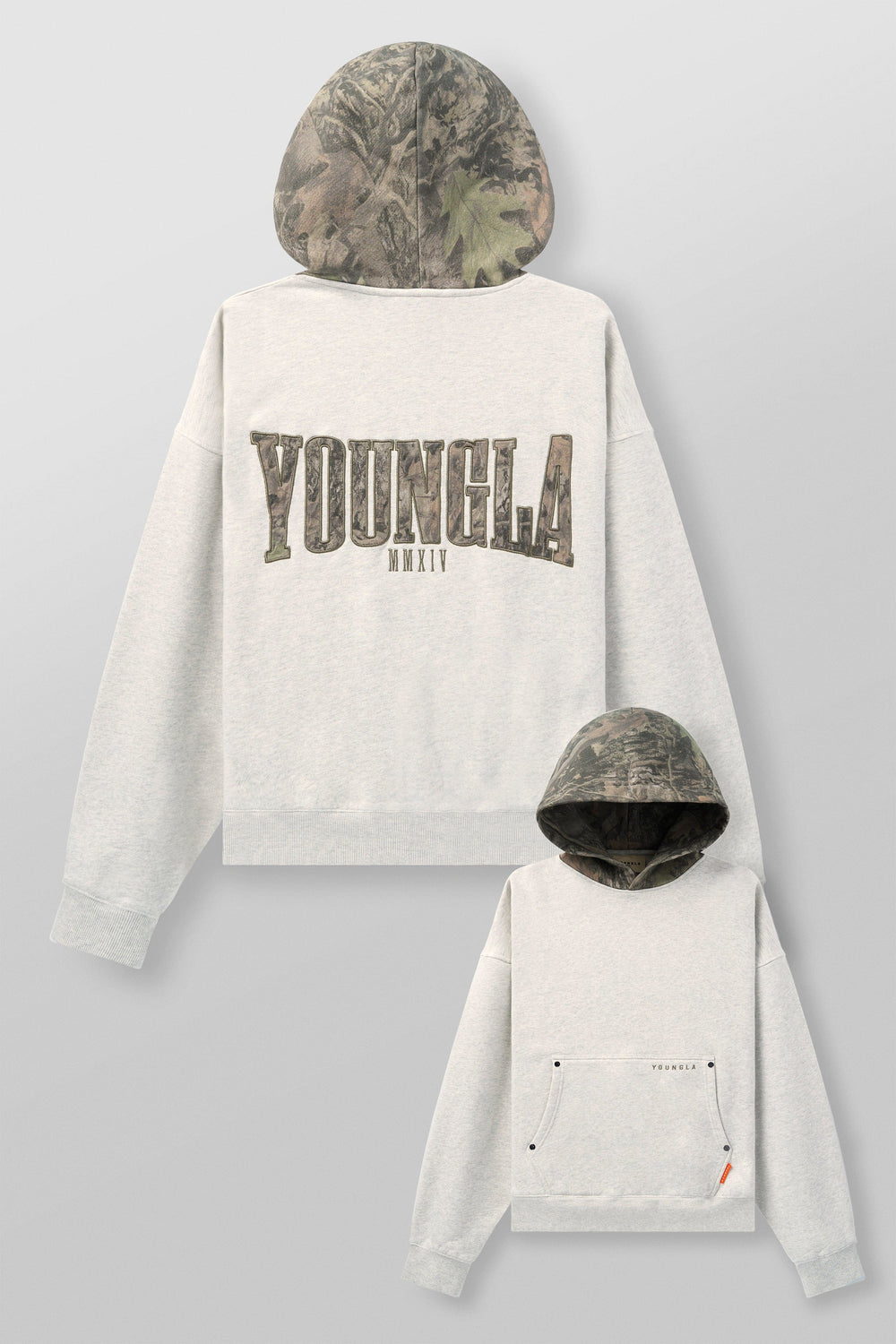Sudadera con capucha de camuflaje de árbol
